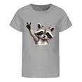 thumbnail image 3 of ibiyuan Girls 5t Shirts Casual Short Sleeve Graphic T Shirts Girls Graphic Hearts Baby Girl Tops Round Neck Tee Super Soft Summer Casual Vacation Tops,4-5 Years, 3 of 4