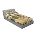 thumbnail image 2 of Ambesonne Colorful Fitted Sheet & Pillow Sham Set, Italian Stone Houses, Twinxl, Multicolor, 2 of 2