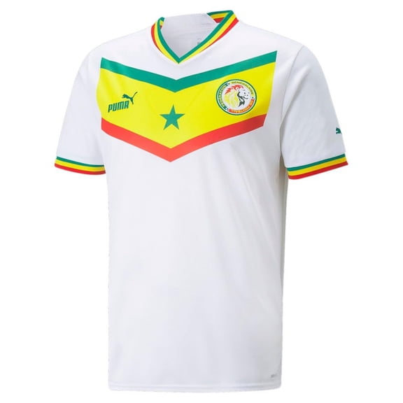 PUMA Senegal Home Men's World Cup Soccer Jersey 22/23 (as1, Alpha, xx_l, Regular, Regular, XX-Large) White