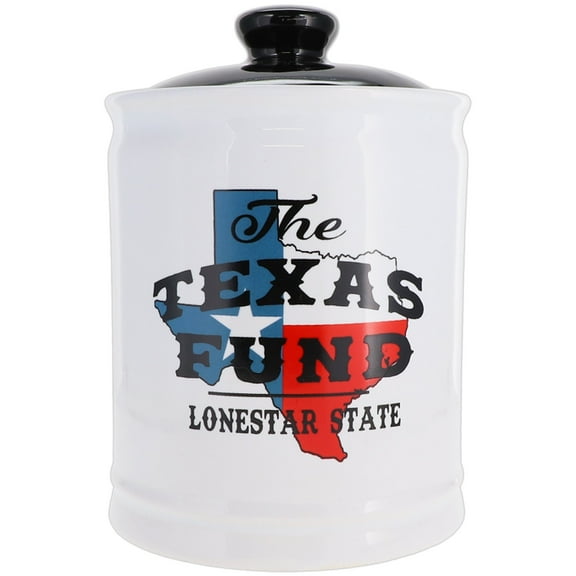 Cottage Creek Texas Themed Multicolor Ceramic Piggy Bank