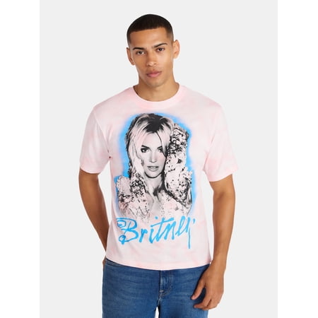 Britney Spears Oversized Boxy Fit Pride Graphic Tee Shirt, Men's Sizes XS-3XL