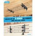 thumbnail image 2 of Ghosthorn Fishing Rod Holders for Garage, Up to 5 Rods Fishing Pole Rod Racks Wall or Ceiling Mounted Fishing Pole Rod Holders Garage Organizer Fishing Gear Equipment for Men Women, 2 of 7