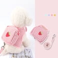 thumbnail image 3 of Detachable Vest Style Dog Leash - Lattice Pattern Wear-Resistant Pet Backpack Harness for Puppy, 3 of 8