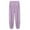 Purple, variant on Women's Coral Fleece Pajama Lounge Pants - Comfy Warm Sleepwear With Pockets - Velvet Home Long Pants 2025 Dark Purple XL