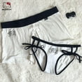 thumbnail image 4 of Bragas de algodón originales de Hello Kitty, ropa interior cómoda y transpirable de dibujos animados Sanrio, regalo japonés para parejas, 4 of 4