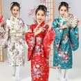 thumbnail image 4 of EnJoCho Japanese Traditional Dress Kimono Robe for Kids Girls Yukata Kimono Anime Robe Kids Baby Girls Dresses Outfits New Year Dress Up Kimono Robe Japanese Traditional, 4 of 5