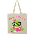 thumbnail image 3 of Inktastic Book Monster Girl Tote Bag, 3 of 5