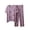 Purple, variant on Women Modal Short Sleeve Round Neck Polka Dot Pajama Set With Built-In Bra Plus Size Soft Fabric Breathable Stretchable Loose Fit Casual Loungewear Generous Fit Pack of 2