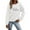 White, variant on Arlun Cheer Mom Sweatshirts for Women Game Day Cheer Team Crewneck Pullover Sweatshirt Cheer- Leading Mom Long Sleeve Loose Cozy Hoodless Pullover Tops White XL