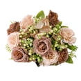 thumbnail image 2 of Sunsanly 1 Bunch Artificial Flowers, Fake Peony Silk Hydrangea Bouquet Decor Plastic Carnations Realistic Flower Arrangements Wedding Decoration Table Centerpieces, 2 of 8