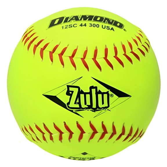 Diamond 12SC 44 300 USA Zulu 12" Slowpitch Softballs (1 Dozen)