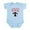 Sky Blue, variant on CafePress - Doxiehearts Body Suit - Baby Light Bodysuit, Size Newborn - 24 Months