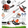 thumbnail image 2 of Seipouy 2025 New Gas Weed Wacker 52cc 2-Stroke 5 in 1 String Trimmer Gas Straight Shaft Hedge Trimmer, Grass Trimmer, Brush Cutter, Weed Wacker for Lawn & Garden, 2 of 11