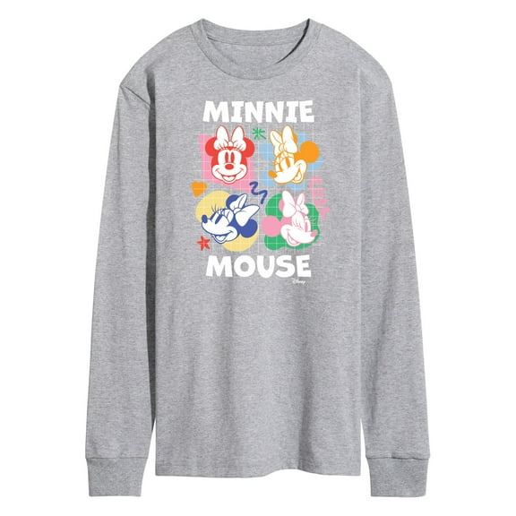 Disney - Minnie Mouse - Photo Grid - Men's Long Sleeve T-Shirt