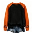 thumbnail image 3 of Women's On A Dark Desert Highway Cool Wind in My Hair Flying Witch Sweatshirts, Vintage Halloween Long Sleeve Crew Neck Fall Spooky Graphic Tops Tee Saffron S, 3 of 3