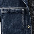 thumbnail image 5 of Men's Winter Sherpa Lined Denim Jacket Windbreaker Trucker Jacket Fleece Jean Jacket Cotton Cowboy Coat, 5 of 5