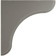 thumbnail image 2 of 1 3/4"W x 7 1/2"D x 7 1/2"H Eaton Wood Vintage Decor Bracket, Reclaimed Grey, 2 of 6
