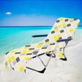 thumbnail image 2 of JeashCHAT Stripe Chair Cover Printed Beach Towel Polyester Cotton Lounge Chair Towel Clearance, 2 of 3