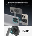 thumbnail image 5 of ESR Magnetic Car Mount Compatible with iPhone 17e/Air/17-12, S26/S25 & Pixel 10, Tesla Touchscreen & Dashboard/Air Vent Holder with 2 Metal Rings, Charging Not Supported, 5 of 8