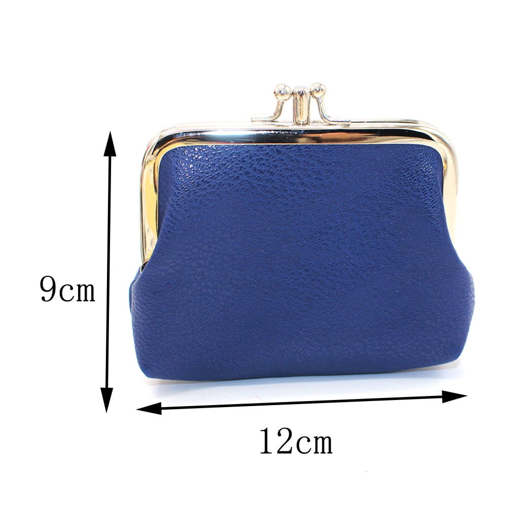 Gifts Are Blue Women's Leather Clutch Wristlet Purse