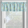 thumbnail image 4 of Ambesonne Funny Valance & Curtain, Penguin Snowman Ice Floe, 55"x45", Multicolor, 4 of 6