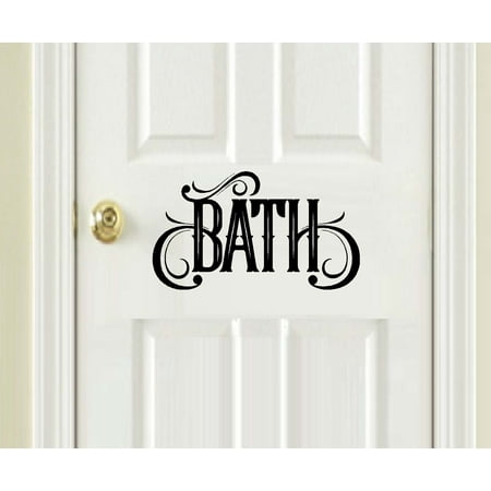 Door Signs: Choose from Kitchen ~ Bath ~ Laundry or all three: Wall or Door Decal