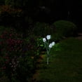 thumbnail image 4 of Lámpara solar de estaca para jardín, decorativa, con forma de tulipán, para exteriores, con luz LED solar, 4 of 6