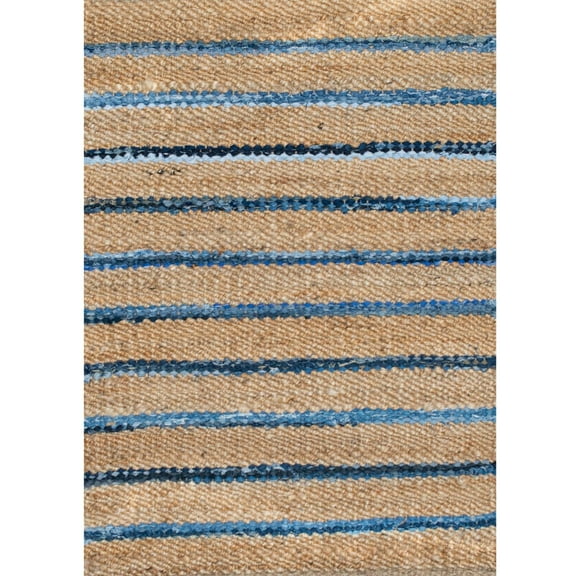 A&B Home Large Stripe Shuttle Weave Durrie with Hamming 32 x 48