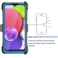 thumbnail image 2 of Tiflook For Samsung Galaxy A03S (US Version) Holster Clip [Tshell] [Built-in Screen] [Kickstand Locking Belt] Full Body Carrying Case - Blue, 2 of 6