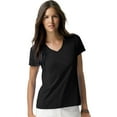 thumbnail image 1 of Hanes T-Shirt à Col en V Nano-T pour Femmes, P, Noir, 1 of 2