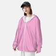 thumbnail image 3 of Fotbe Pink Chaqueta con Protección Solar UPF 50+ para Hombre y Mujer, Camisa con Capucha y Bolsillos-XX-Large, 3 of 7
