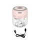 thumbnail image 1 of Bearachild Triturador de ajos eléctrico portátil de 3,7 V con carga USB, rebanador de acero inoxidable, picador, casa interior, cocina, pimienta, Cocina y Comedor Rosado Bearachild HA059907-03B, 1 of 6