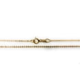 thumbnail image 4 of Ioka - 14K Yellow Solid Gold 1.2mm Bevelled Side Diamond Cut Rolo Cable Chain Necklace with Spring Ring Clasp - 22", 4 of 7