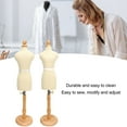 thumbnail image 3 of Female Mannequin Torso with Stand, Height Adjustable Dress Form Manikin Body with Wooden Base, Pinnable Mannequin Body Dress Jewelry Display for Sewing Dressmakers, 3 of 8