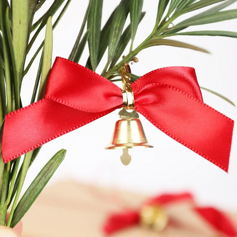  AIMUDI Small Gold Bows for Christmas Tree 2.5 Pretied