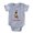 Heather Grey, variant on CafePress - Christmas Boxer - Cute Infant Baby Football Bodysuit