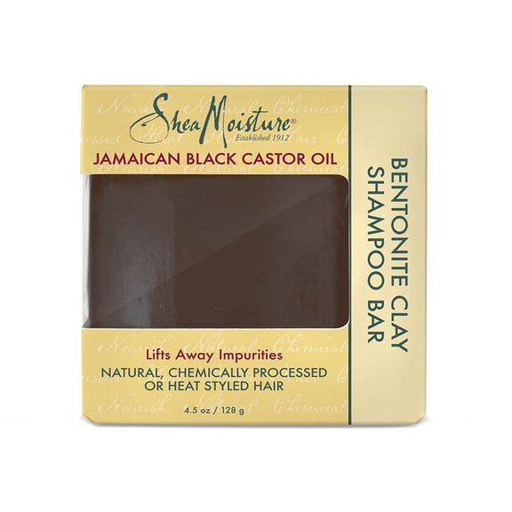 SheaMoisture Clay Shampoo Bar to Strengthen & Restore Hair Jamaican Black Castor Oil 4.5 oz