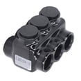 thumbnail image 4 of Conector aislado de 3 puertos 7/32, conector de empalme de alimentación eléctrica de doble entrada hexagonal para cable de cobre y aluminio LICD500‑3, 4 of 14
