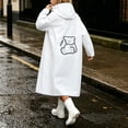 thumbnail image 5 of YUANxueke Boys Girls Raincoats EVA Long Sleeve Waterproof Hooded Jackets Casual Zipper Outwear Jackets for 3-14 Years, 5 of 8