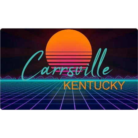 

Carrsville Kentucky 4 X 2.25-Inch Fridge Magnet Retro Neon Design