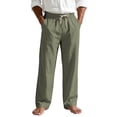 thumbnail image 5 of Akiihool Men Baggy Cargo Pants Men's Drawstring Pants Casual Winter Loose Trousers AG,XXL, 5 of 8