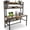 Brown, variant on Aquzee Home Office Desk with Shelves, 47" Gaming Desk with Hutch and Storage, White Computer Desk Study Table for Bedroom Space Saving with 3 Tier Shelves