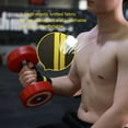 thumbnail image 3 of 1 Pair Fitness Padded Wrist Thumb Brace Strap Weight Lifting Hand Wrap Support Weightlifting Gym Training Bar Wristband, 3 of 8