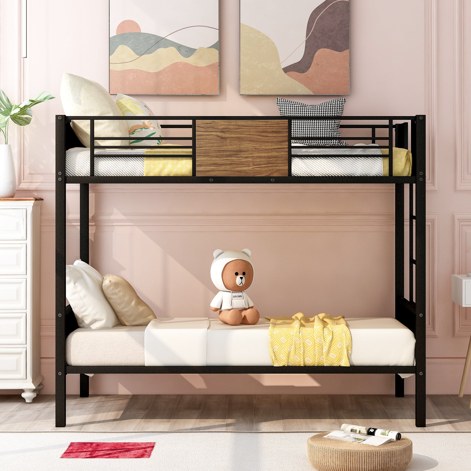 Toyosun Twin Over Modern Bunk Bed, Bunk Beds For Under 100