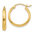 thumbnail image 1 of Boucles d'Oreilles Rondes en Or Jaune 14 Carats, 1 of 4