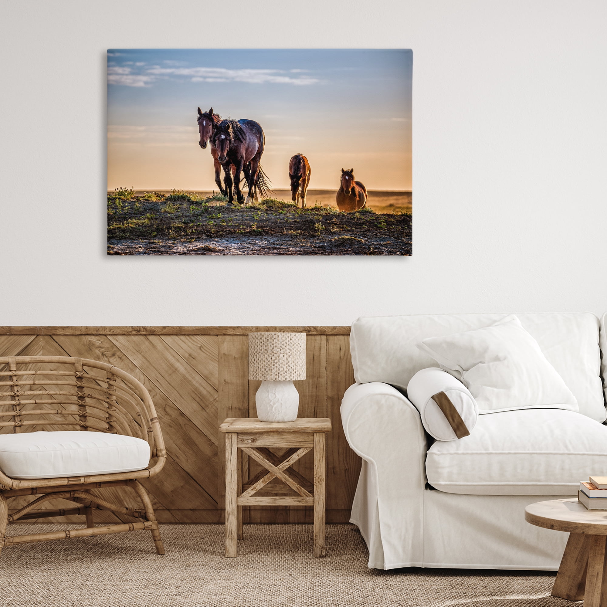 Stupell Industries Horses Coming Home Canvas Wall Art, design by Tim West