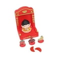 thumbnail image 3 of DOLITY Chinese Deity Statue with Tribute Set Multipurpose Decorative Fengshui Decor Buddha, 3 of 9