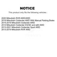 thumbnail image 2 of Transit Auto Front Rear Wheel Hub Bearings Assembly Coated Disc Brake Rotors and Semi-Metallic Pads Kit (10Pc) for Car Mitsubishi RVR Outlander Sport - Left Right Side (Driver Passenger) KBB-108241, 2 of 10