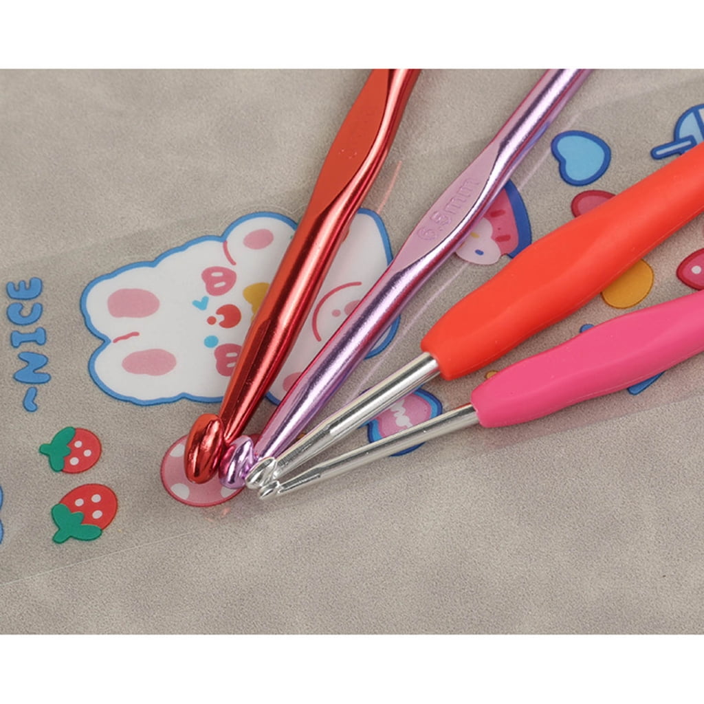 Crochet Hooks Set, Beginner Crochet Hooks Kits with Case, Ergonomic Crochet Hook Crochet Needle and Accessories Kits