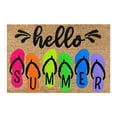 thumbnail image 2 of LHWEN 1PCS Summer Door Mat Tufted Flocking Carpet Thickened Hello Door Mat Welcome Door Mats Summer Decorative Doormat Low Profile Front Door Non Slip Indoor Doormat For Home Entrance Outside, 2 of 8